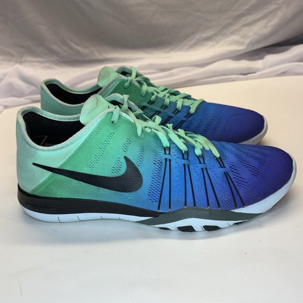 Nike Free TR 6 SPCTRM Womens Blue Teal White Running Training Size 8